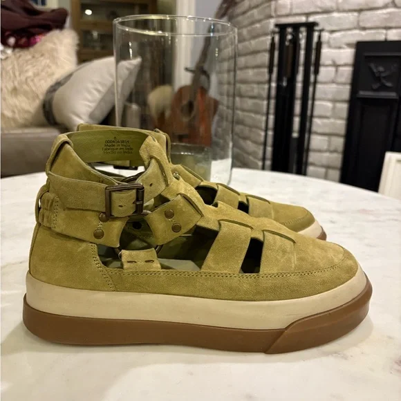 Free People Chartreuse Bodhi Fisher Sneakers - Picture 3 of 11